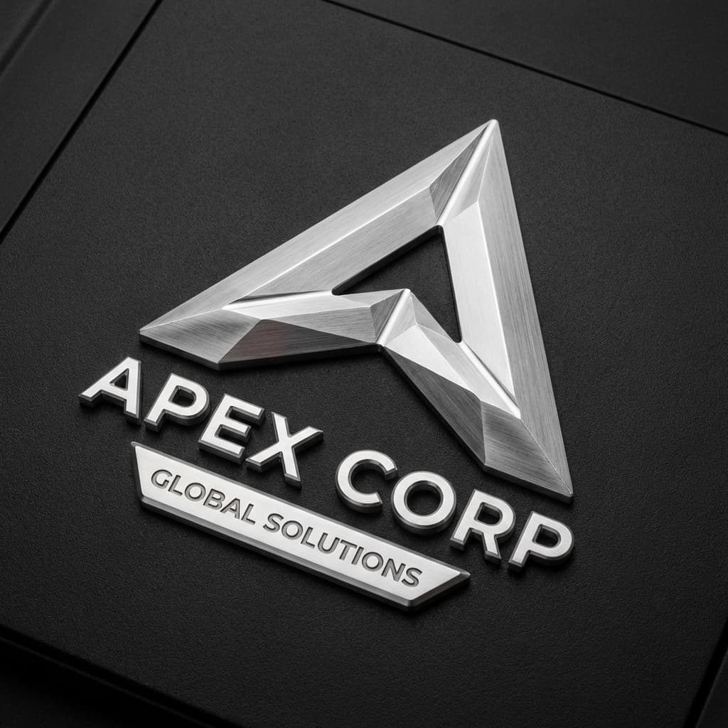 Logos y emblemas corporativos metálicos de alta calidad